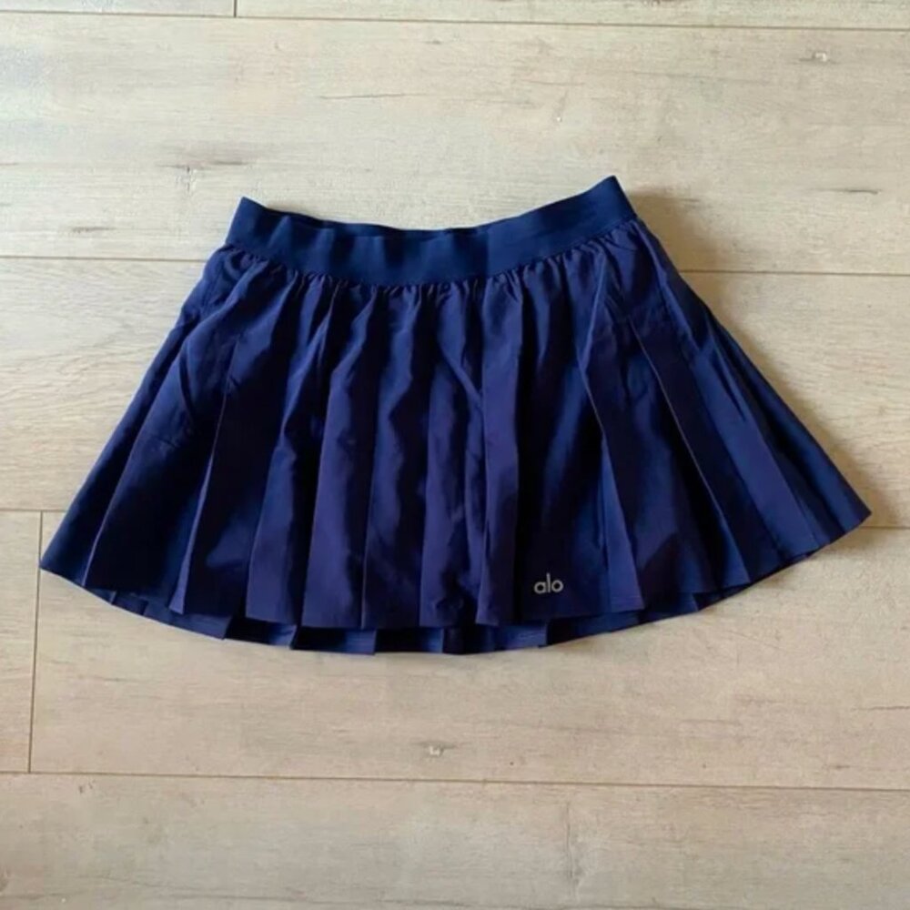 Alo Yoga Varsity Tennis Skirt Navy Size XS